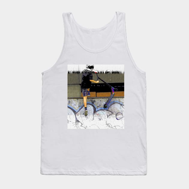 Steppin' It - Scooter Boy Tank Top by Highseller